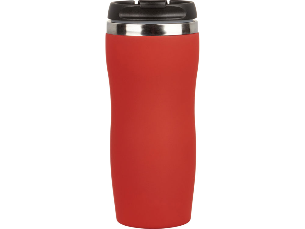Термокружка Double wall mug C1, soft touch, 350 мл, красный (Р)