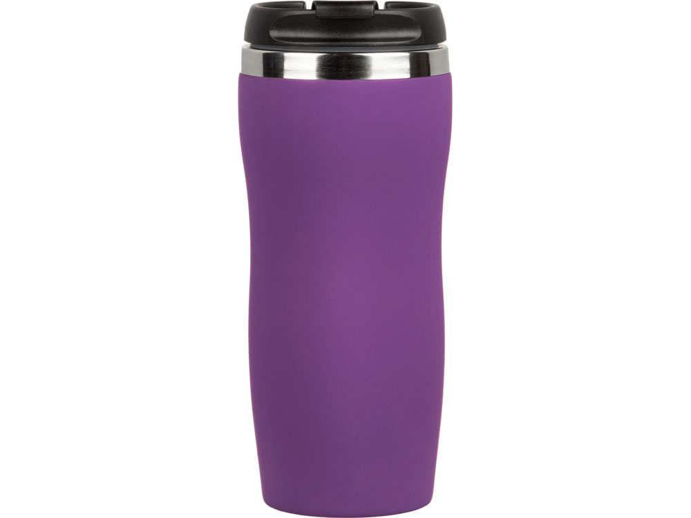 Термокружка Double wall mug C1, soft touch, 350 мл, фиолетовый (Р)