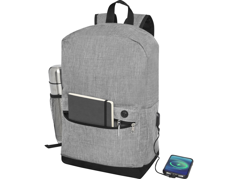 Бизнес-рюкзак для ноутбука 15,6 Hoss, heather medium grey, серый