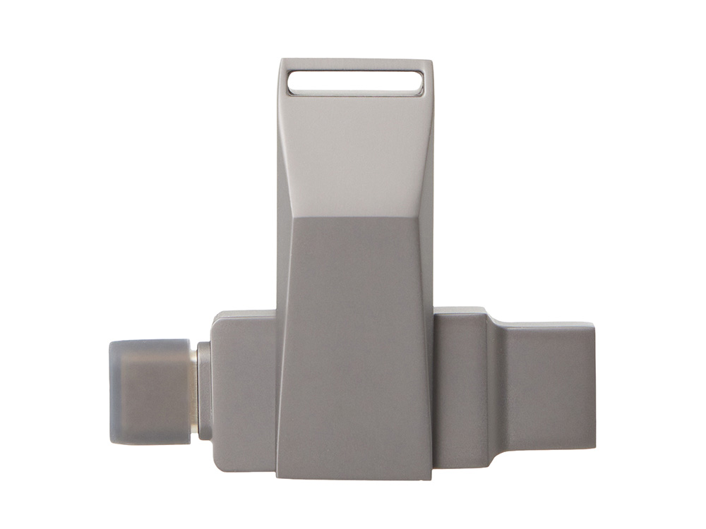 Флешка 64 ГБ USB Type-C и USB 3.0 Тесла (темно-серый)