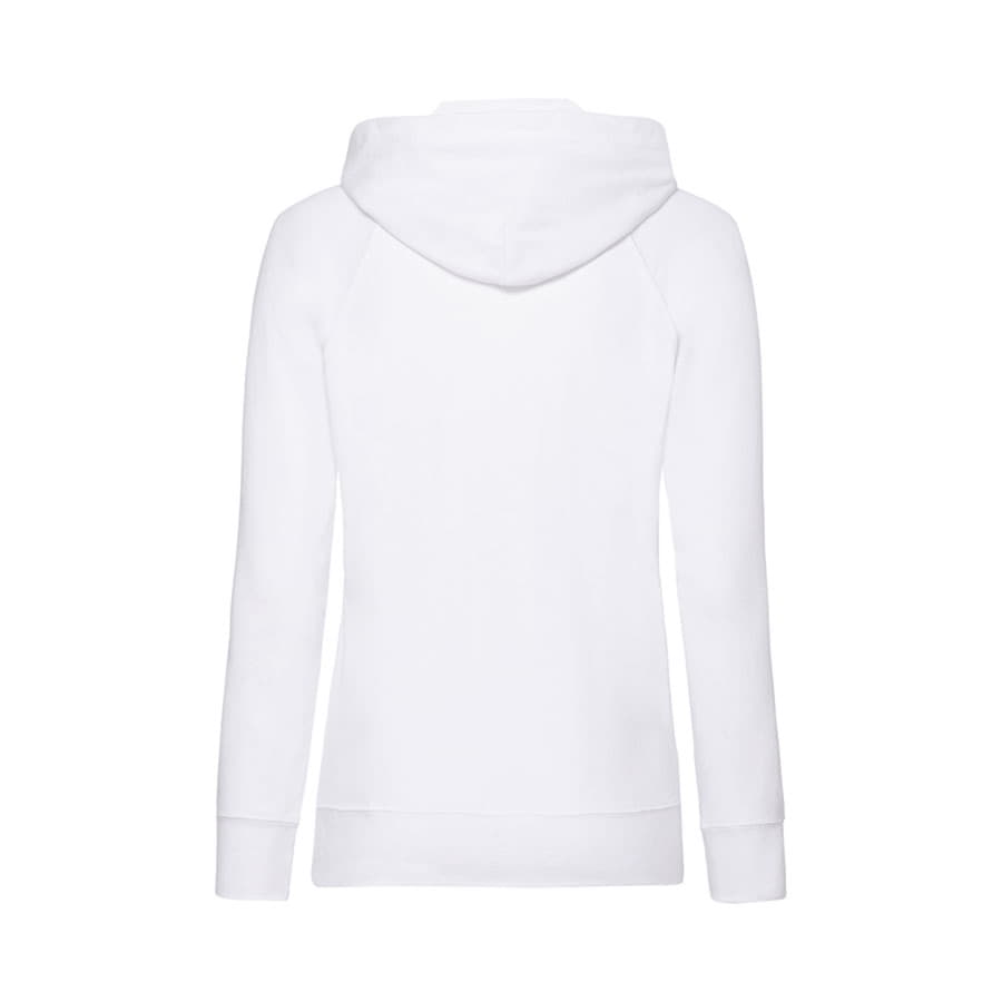 Толстовка без начеса "Ladies Lightweight Hooded Sweat", белый, 80% х/б 20% полиэстер, 240 г/м2