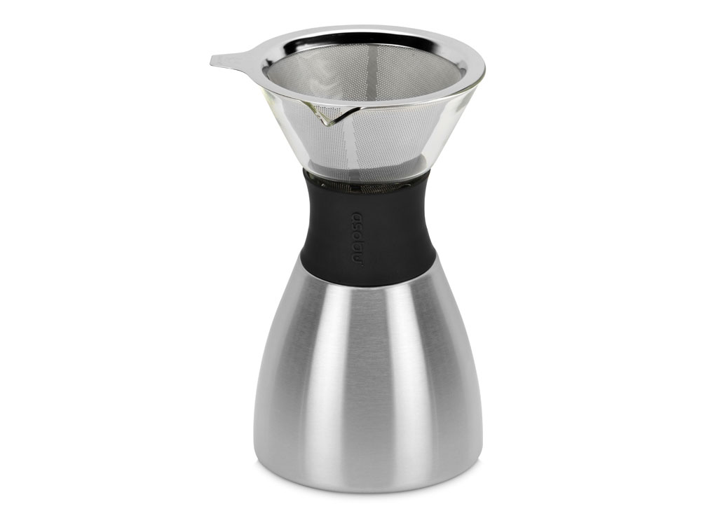 Кофеварка POUR OVER, 1000 мл, серебристый/черный, серебристый, черный