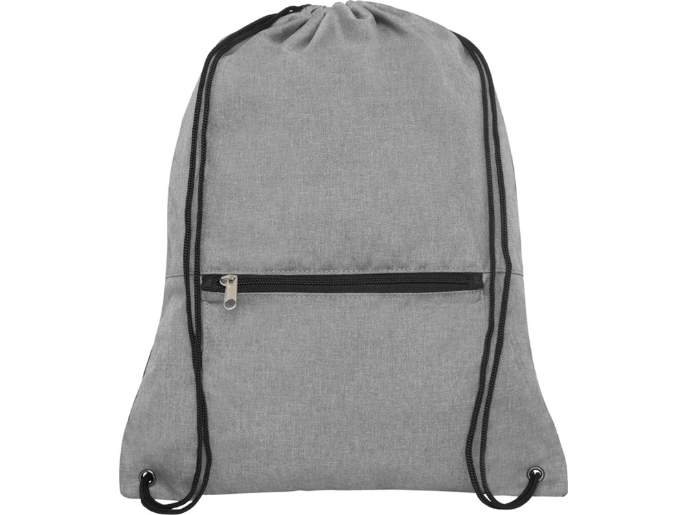 Складной рюкзак со шнурком Coss, heather medium grey, серый