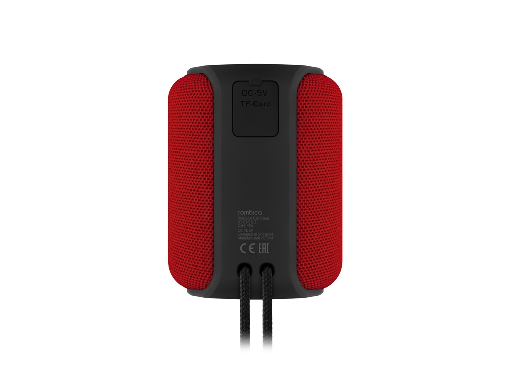Портативная колонка mySound Clario, 15 Вт Red, черный, красный