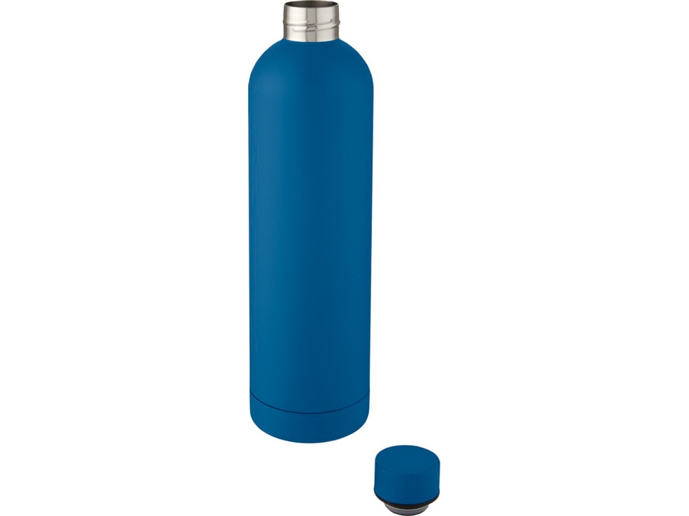 Spring Медная спортивная бутылка объемом 1 л с вакуумной изоляцией , tech blue, синий