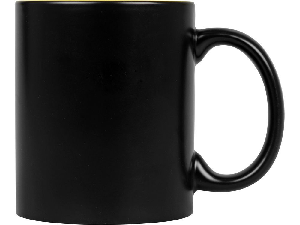 Кружка с покрытием для гравировки Subcolor BLK, черный/желтый, черный, желтый