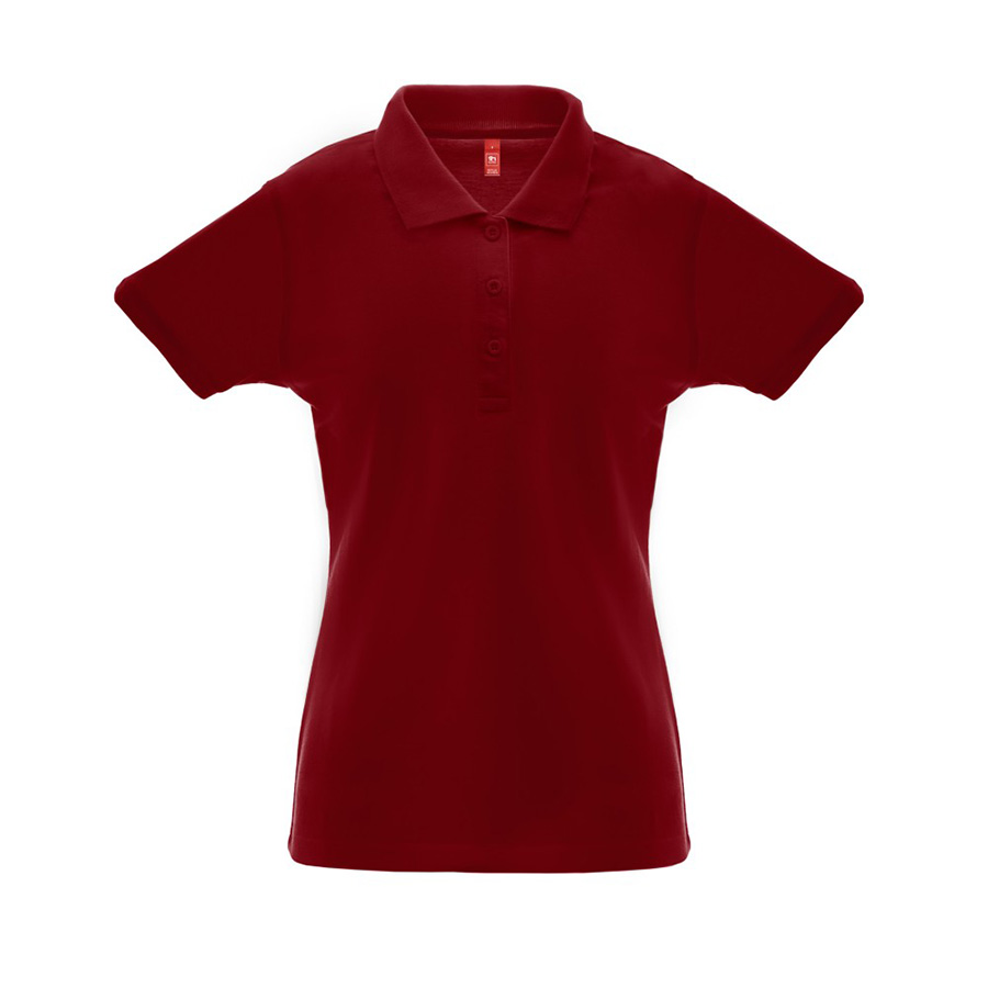 Рубашка-поло женская BERLIN WOMAN, короткий рукав, бордовый, 2XL, 65% полиэстер, 35% хлопок, плотность 200 г/м2