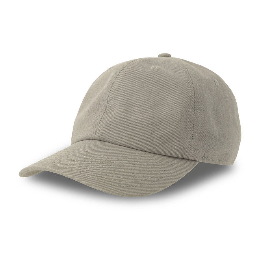 Бейсболка "DAD HAT-S", 6 клиньев, металлическая застежка, серый, 80% хлопок, 20% переработанный хлопок, 270 г/м2