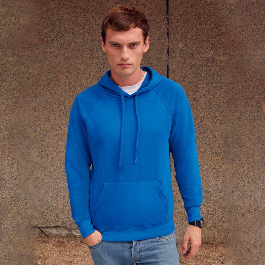 Толстовка мужская "LIGHTWEIGHT", красный, 80% хлопок, 20% полиэстер, 240 г/м2