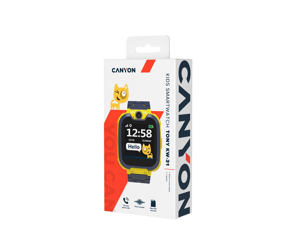 Детские часы Canyon Tony KW-31, желто-серый (Р), желтый, серый