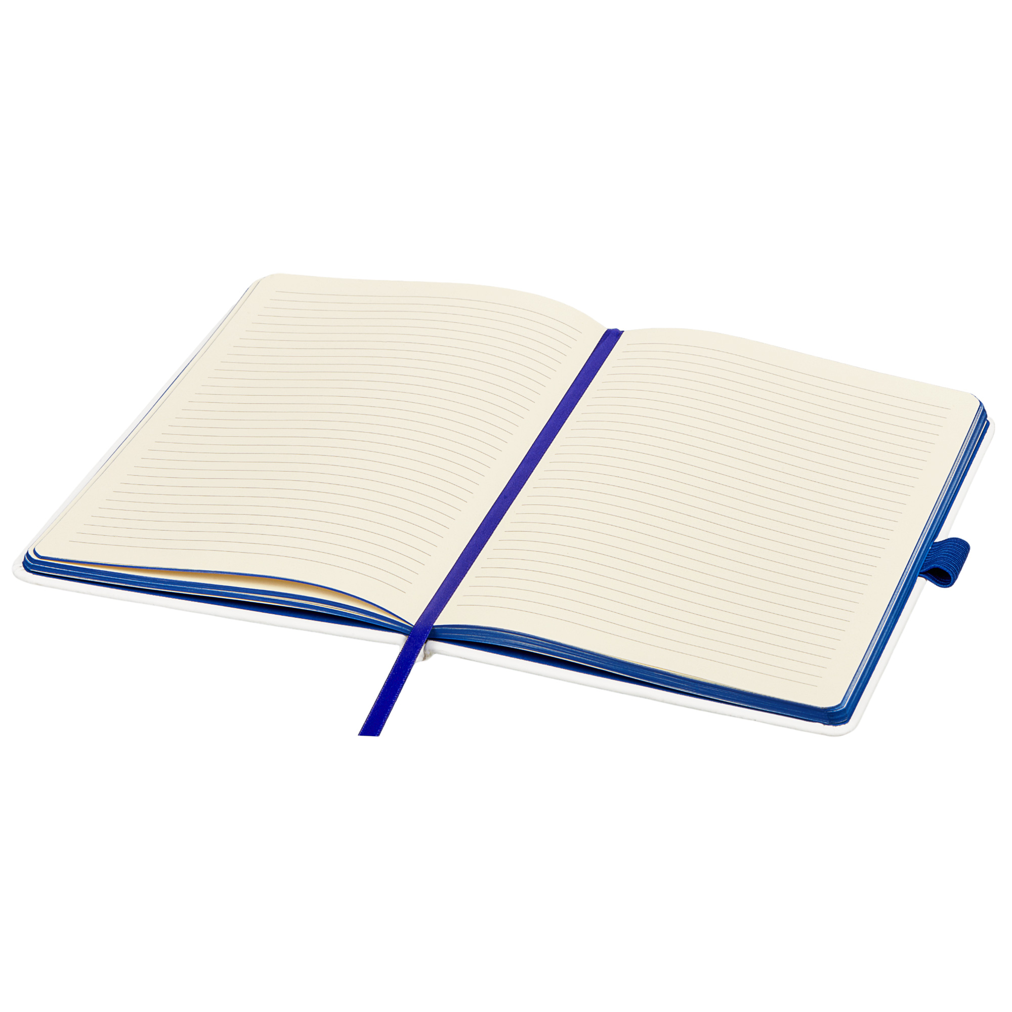Блокнот ColorNote White, твердая обложка A5, 80 листов, белый с синим, белый, синий, синий