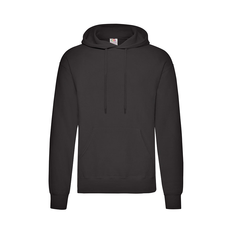 Толстовка мужская с начесом "Сlassic Hooded Sweat", черный, 80% х/б, 20% п/э, 280 г/м2
