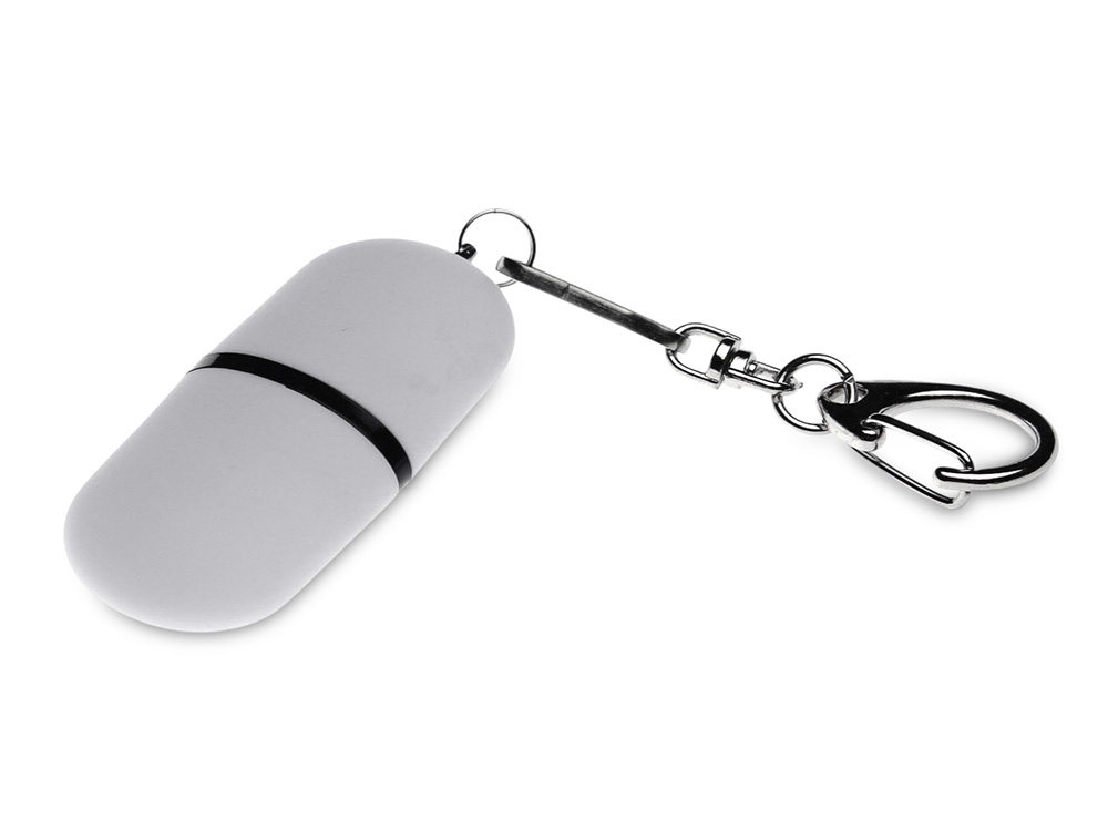 USB 2.0- флешка Goutte Soft-touch на 128 Гб каплевидной формы
