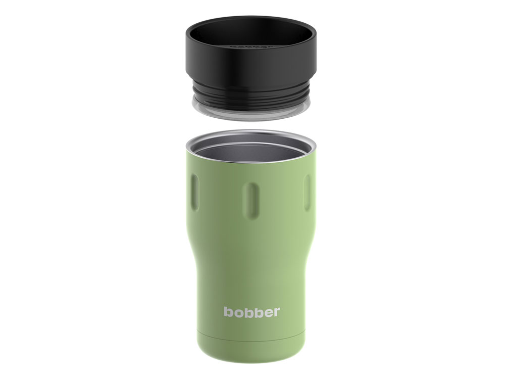 Термос питьевой, вакуумный, бытовой, тм bobber. Объем 0,35 литра. Артикул Tumbler-350 Mint Cooler, зеленый