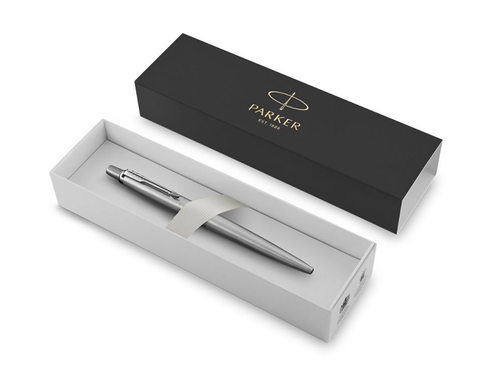 Шариковая ручка Parker Jotter Essential, St. Steel СT, стержень: Mblue, серебристый