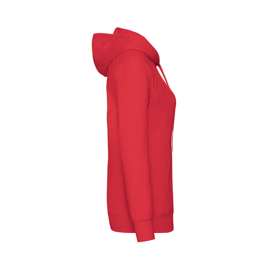 Толстовка женская "LIGHTWEIGHT", красный, 80% хлопок, 20% полиэстер, 240 г/м2