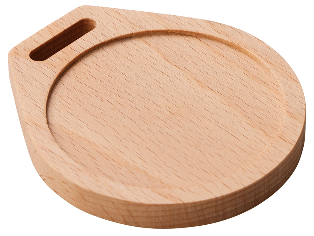Медаль из бука Round, круг, натуральный