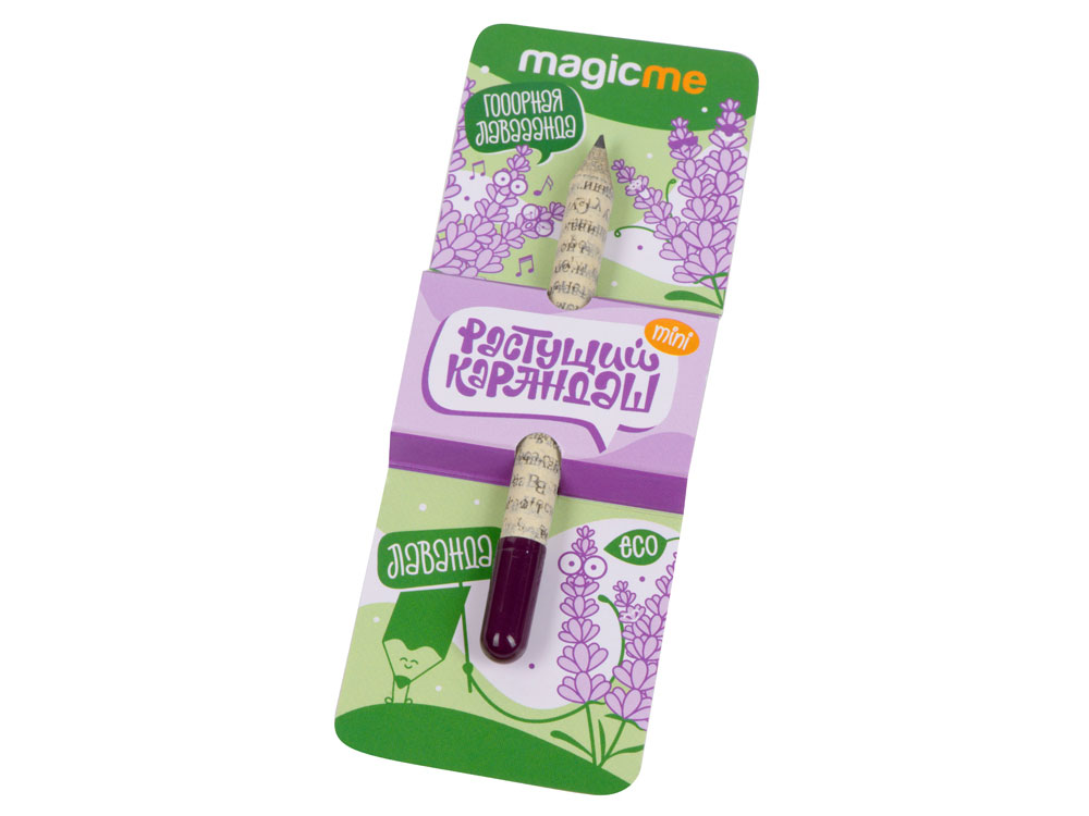 Растущий карандаш mini Magicme (1шт) - Лаванда, серый, темно-фиолетовый