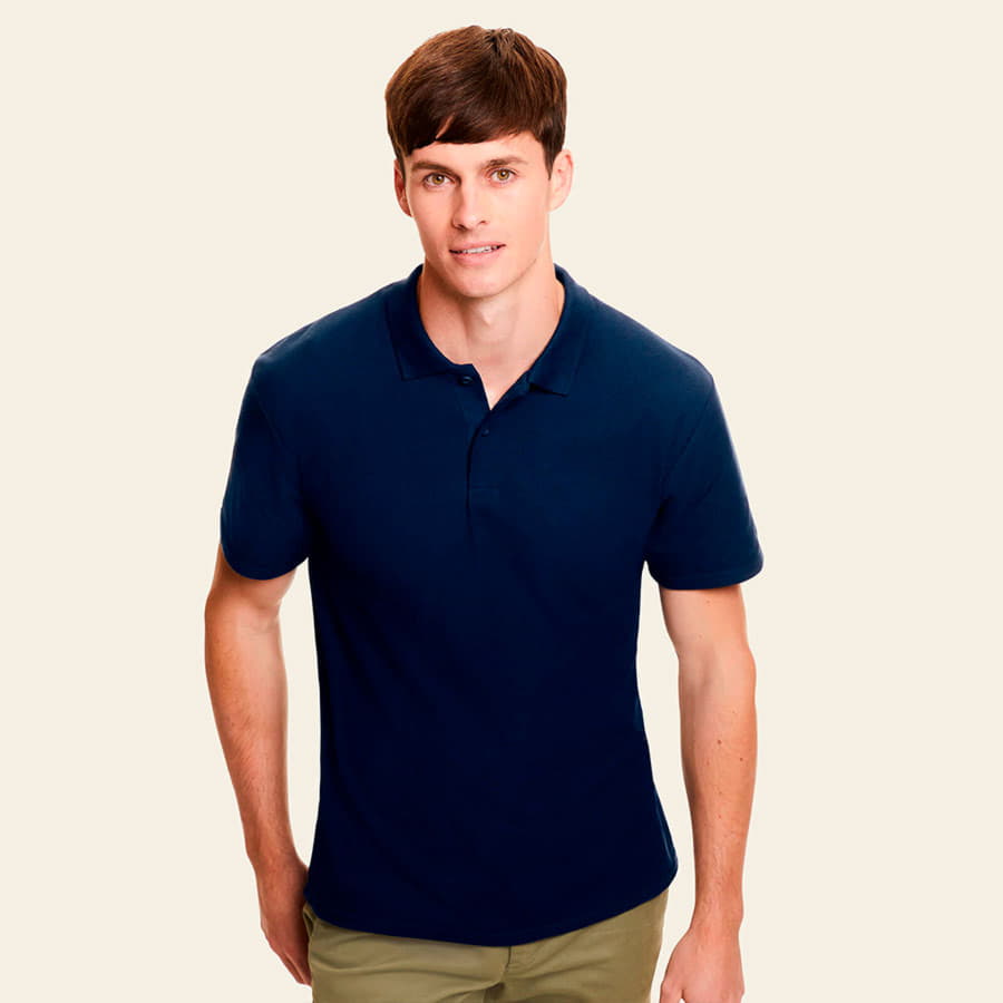 Поло мужское "Original Polo", черный, 100% х/б, 185г/м²