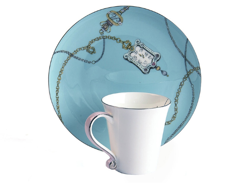 Кружка Valerie Concept CUP ALICE PINK, белый