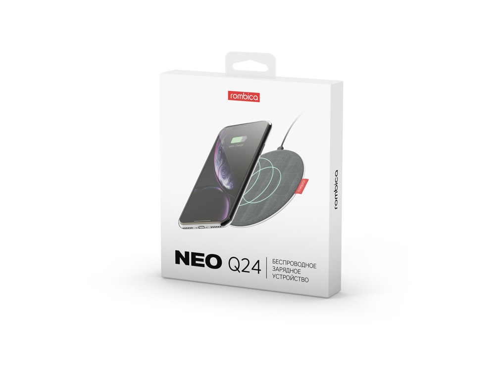 Беспроводное зарядное устройство NEO Q24 Quick, 15 Вт (светло-серый)