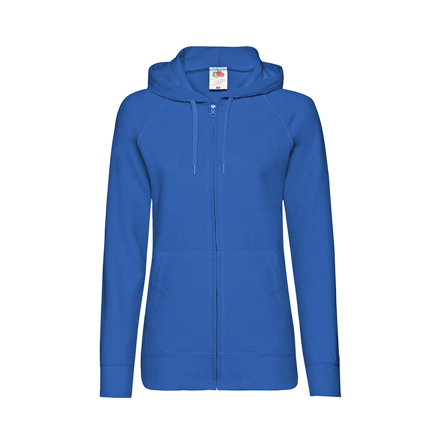 Толстовка без начеса "Ladies Lightweight Hooded Sweat", ярко-синий, S, 80% х/б 20% полиэстер, 240 г/м2