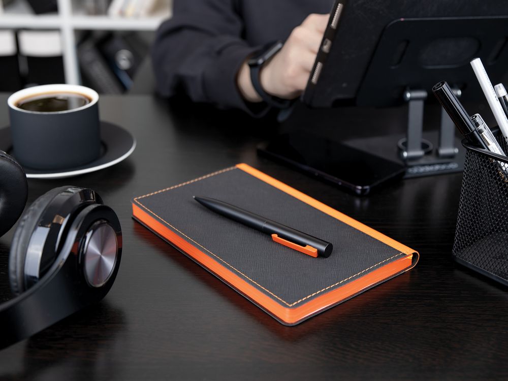 Ручка шариковая Inkolor, черная с фиолетовым
