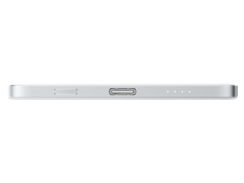 Внешний аккумулятор Xiaomi UltraThin Magnetic Power Bank 5000 15W GL Glacier Silver, серебристый