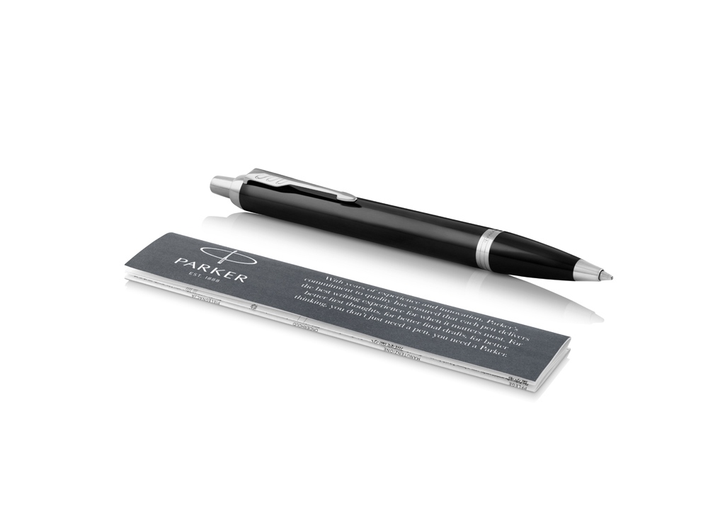 Ручка шариковая Parker IM Core Black CT, черный/серебристый, черный, серебристый
