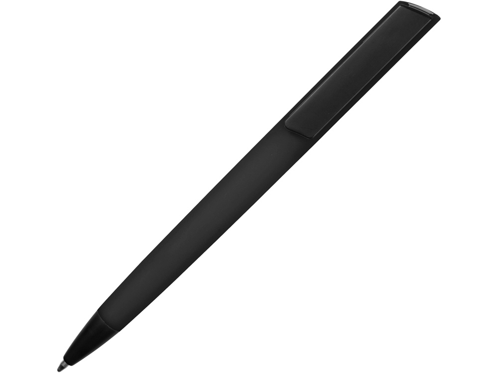 Ручка пластиковая soft-touch шариковая Taper, черный