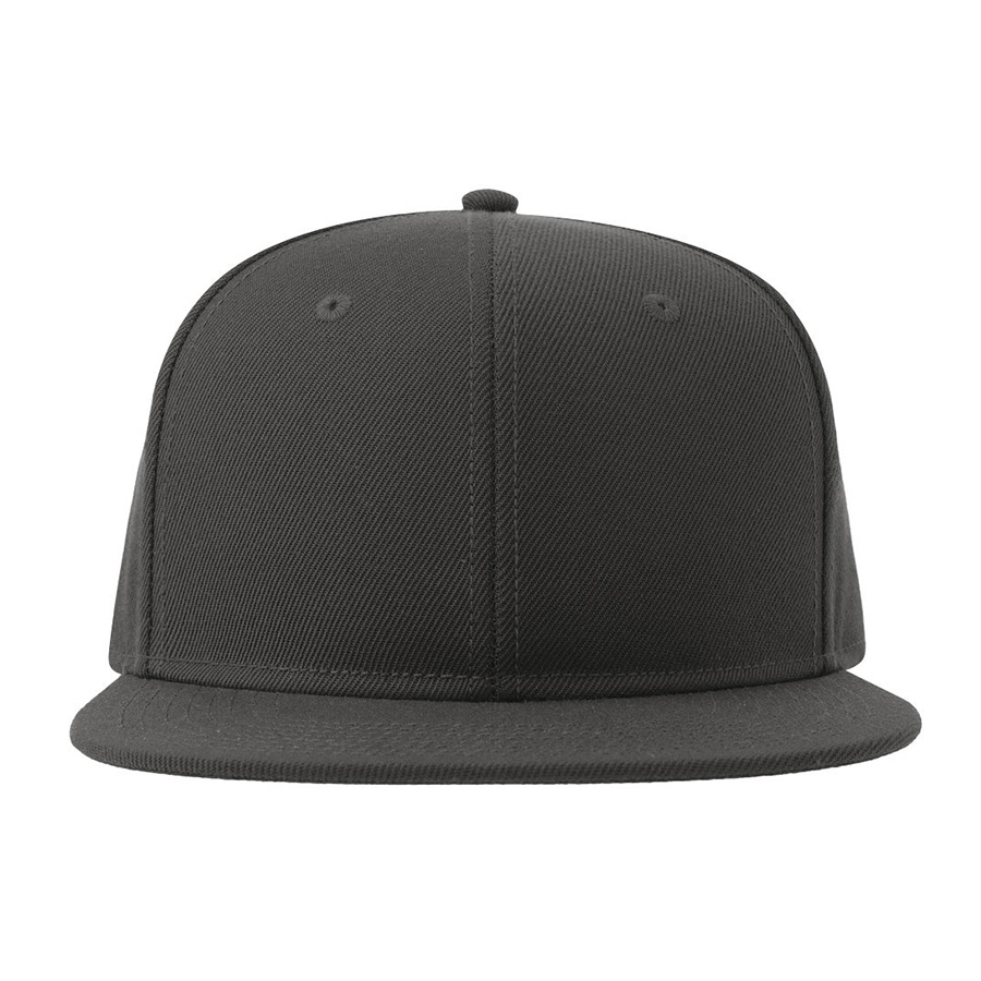Бейсболка "SNAP BACK-S", 6 клиньев, пластик. застежка, т.серый, 100% перераб. полиэстер, 300 гр/м2