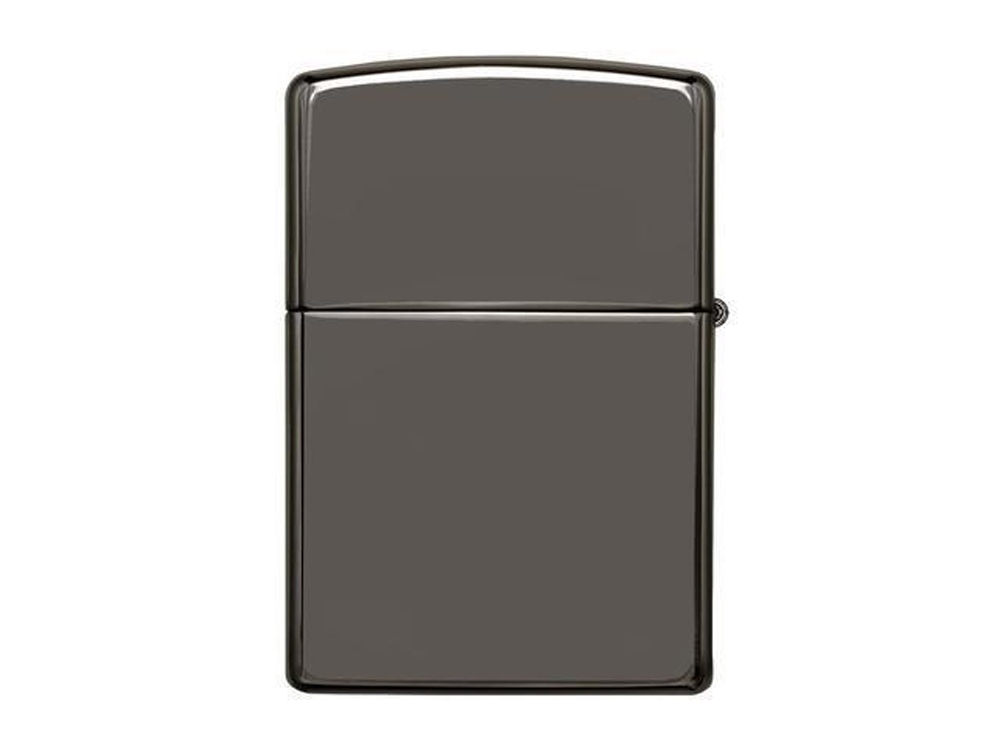 Зажигалка ZIPPO Classic с покрытием Black Ice, латунь/сталь, чёрная, глянцевая, 38x13x57 мм, черный