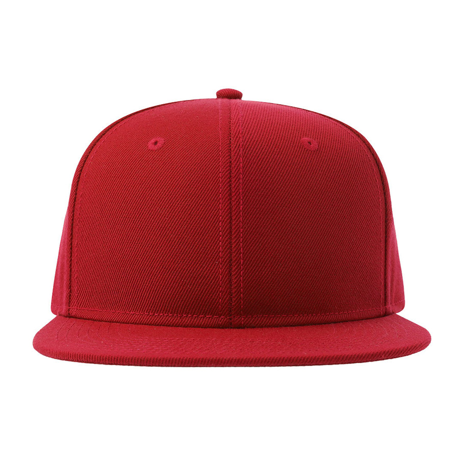 Бейсболка "SNAP BACK-S", 6 клиньев, пластик. застежка, красный, 100% перераб. полиэстер, 300 гр/м2