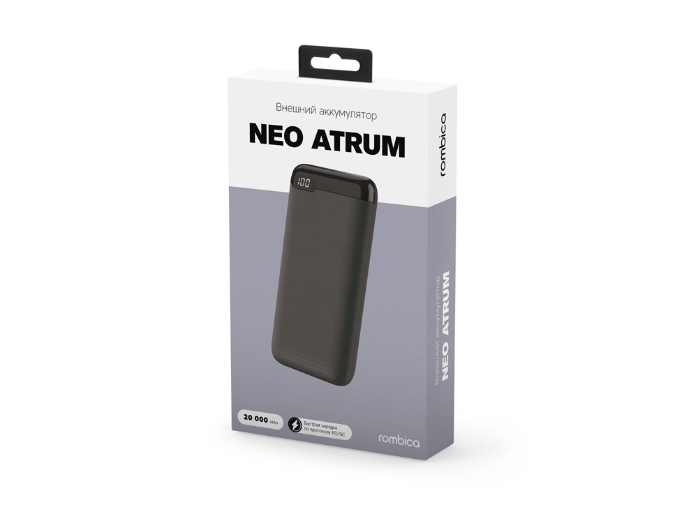 Внешний аккумулятор Rombica NEO Atrum Black, черный