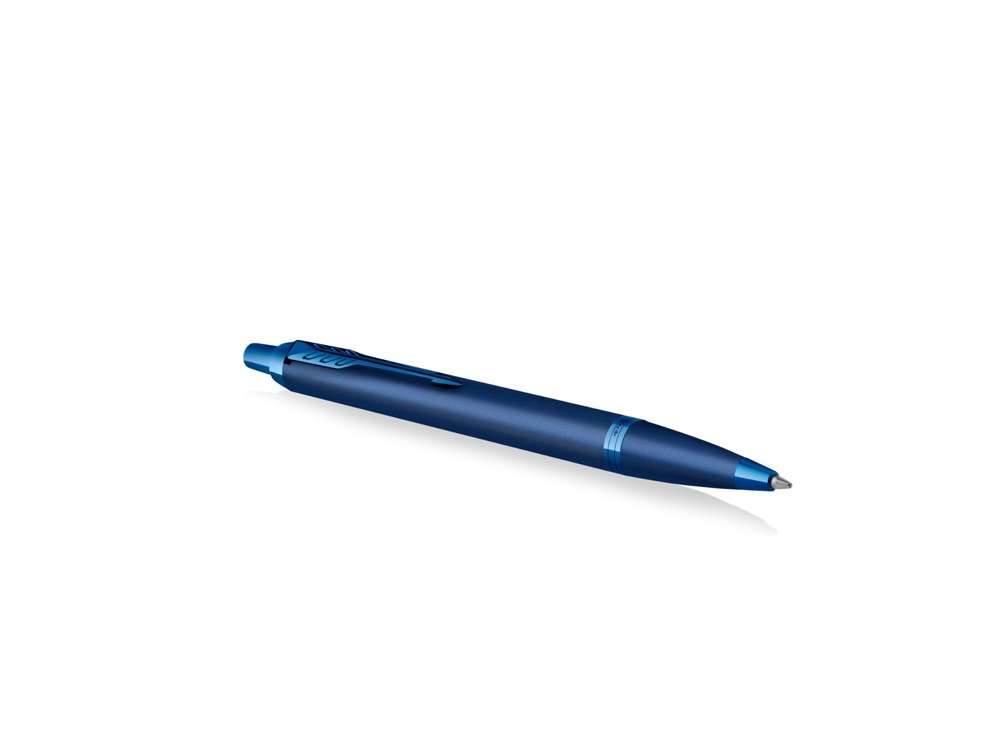 Шариковая ручка Parker IM Monochrome Blue, стержень:M, цвет чернил: blue, в подарочной упаковке., синий