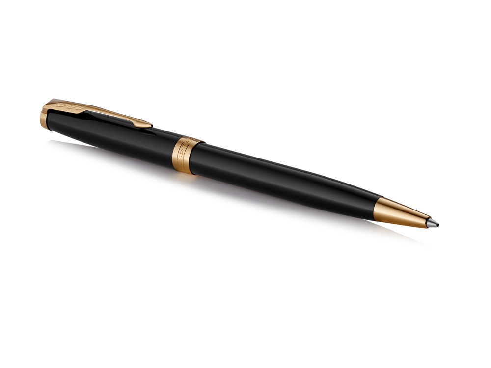 Ручка шариковая Parker Sonnet Core Black Lacquer GT, черный/золотистый, черный, золотистый