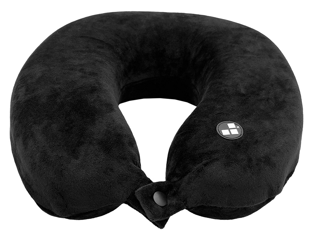 Подушка для путешествий с эффектом памяти Мемо Drowsy Black, черный