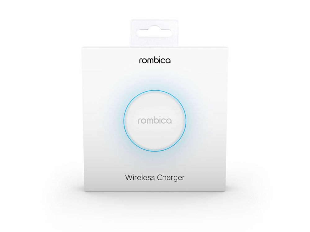 Беспроводное зарядное устройство Rombica  NEO Core Quick c быстрой зарядкой, белый (с лого) (Р)