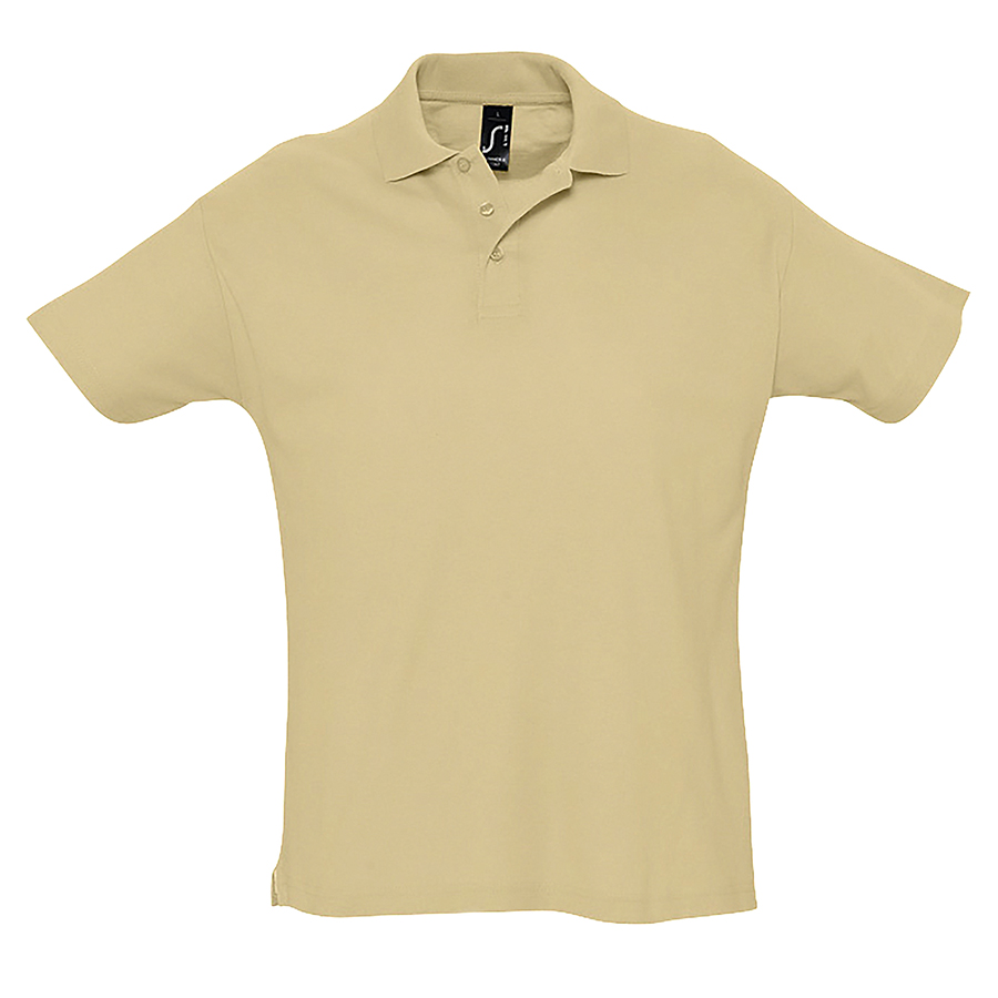 Рубашка поло мужская, короткий рукав, SUMMER II, песочный, 2XL, 100% хлопок, 170 г/м2
