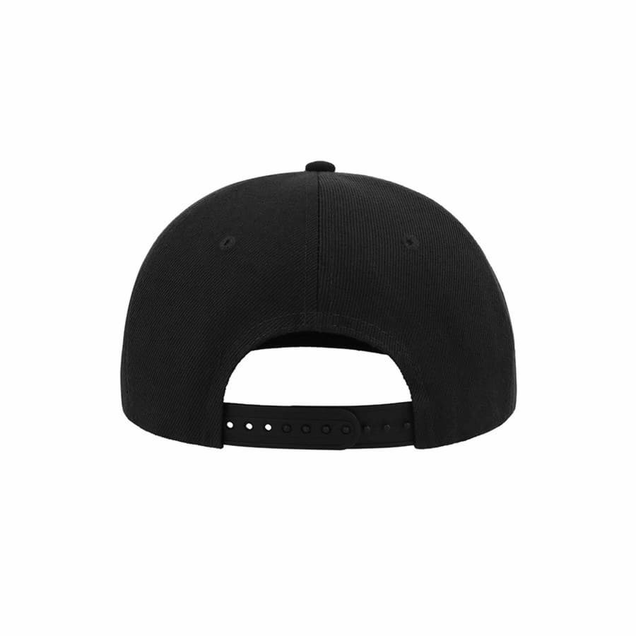 Бейсболка "SNAP BACK", 6 клиньев, пластик. застежка, черный с серым, 100% п/э,100% х/б, 400 гр/м2