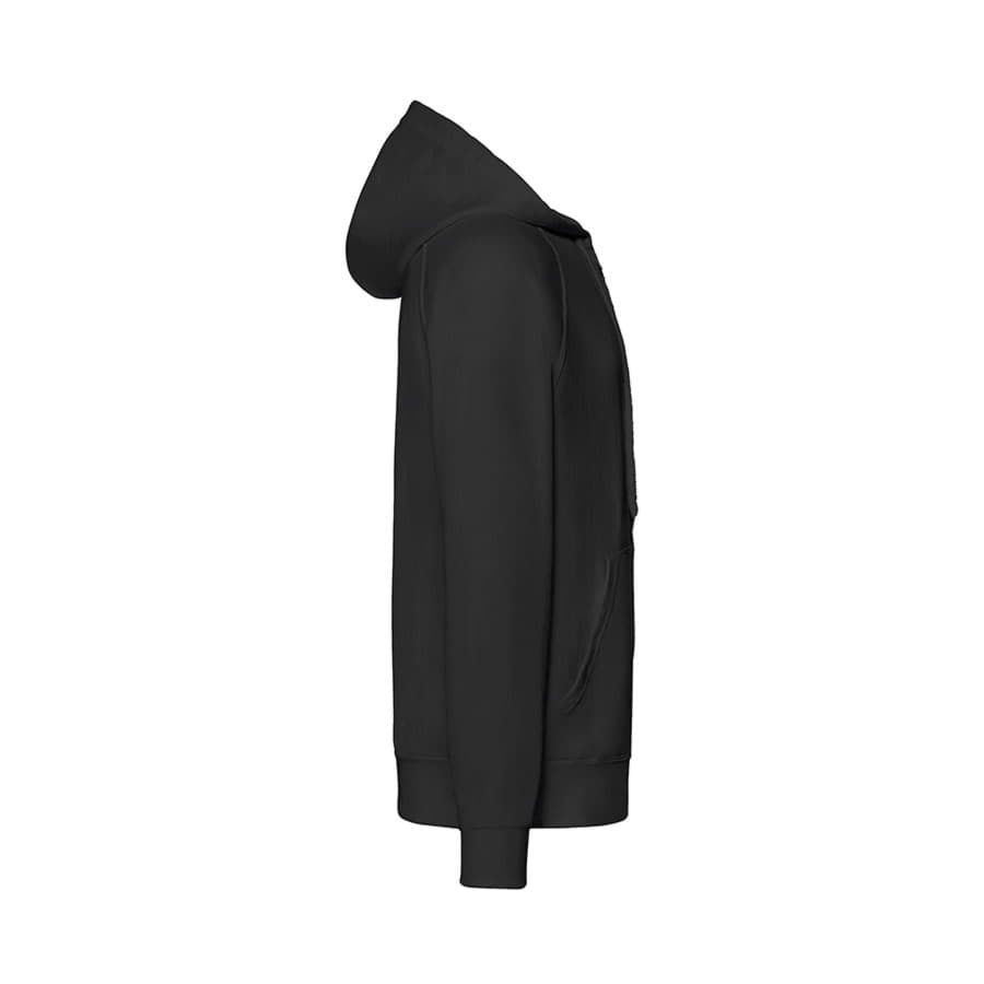 Толстовка без начеса "Lightweight Hooded Sweat", черный, 80% х/б 20% полиэстер, 240 г/м2