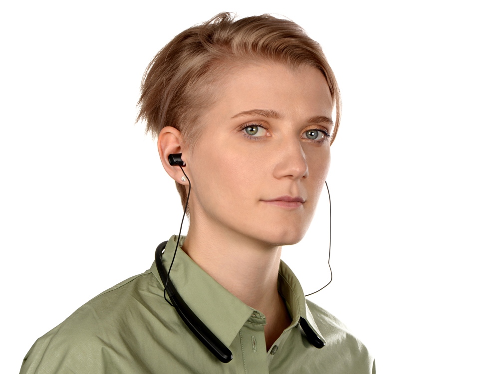 Беспроводные наушники с микрофоном Soundway, черный/белый, черный, белый