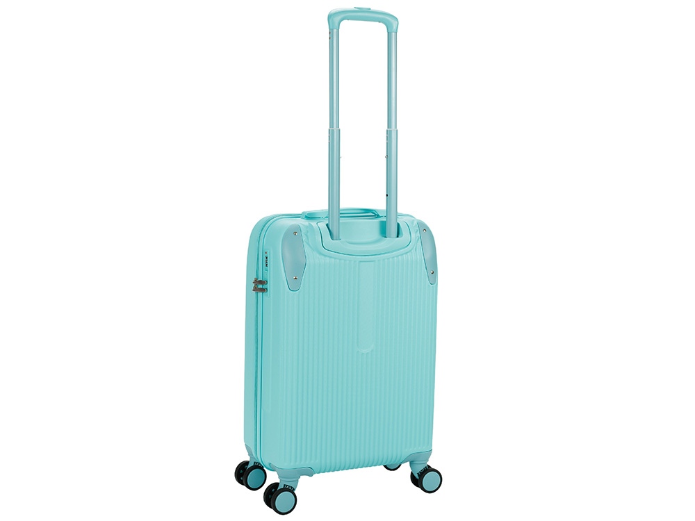 Чемодан TORBER В Отпуск, бирюзовый, ABS-пластик, 41 х 25 х 61 см, 48 л, 2,7 кг