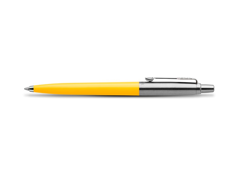 Шариковая ручка Parker Jotter ORIGINALS YELLOW CT, стержень: M blue ЭКО-УПАКОВКА, желтый, серебристый