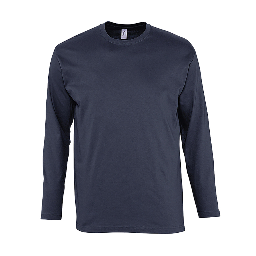 Футболка мужская с длинным рукавом MONARCH, темно-синий, 3XL, 100% хлопок, 150 г/м2
