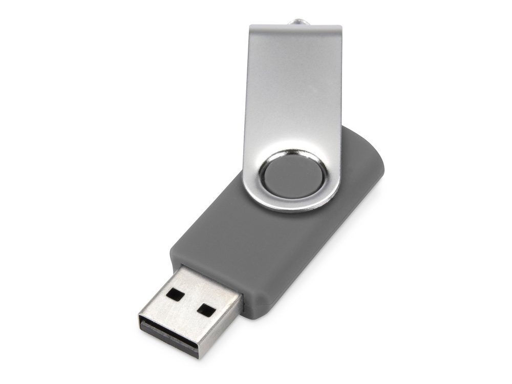 Флеш-карта USB 2.0 32 ГБ Квебек, серый, темно-серый