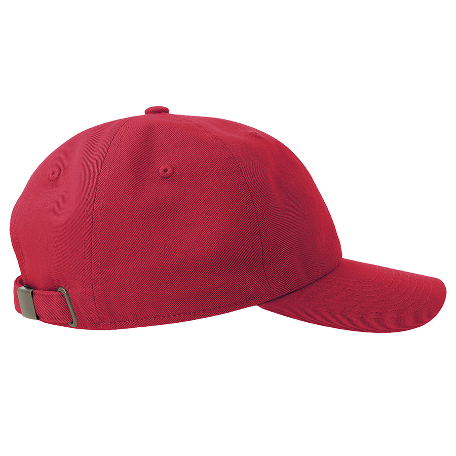 Бейсболка "DAD HAT-S", 6 клиньев, металлическая застежка, красный, 100% хлопок, 270 г/м2