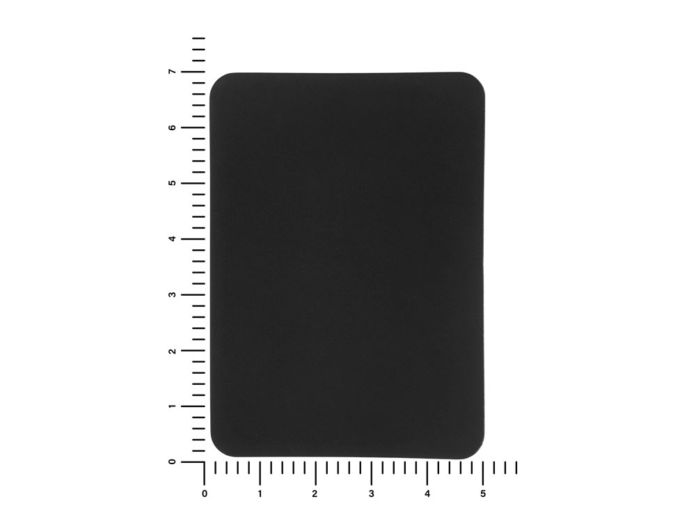 ПАТЧ ПРЯМОУГОЛНЫЙ soft-touch (чёрный) 5,0 х 7,0 см, черный