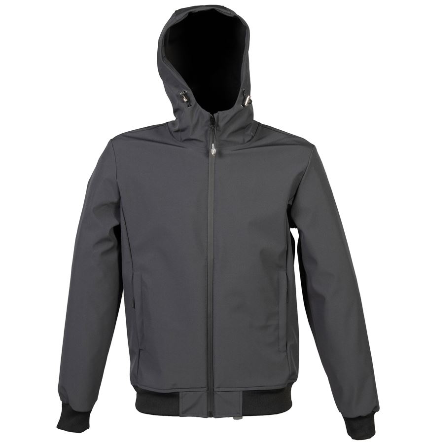 Куртка мужская "LONDON", тёмно-серый, 2XL, 94% полиэстер, 6% эластан,  300 г/м2