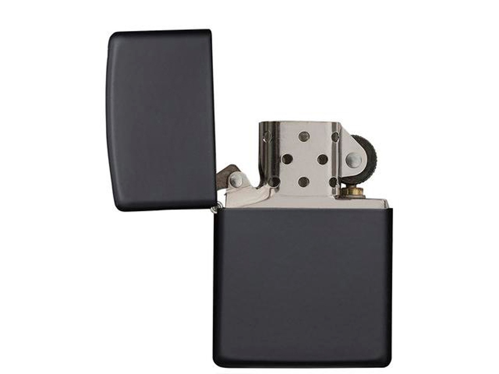 Зажигалка ZIPPO Classic с покрытием Black Matte, латунь/сталь, чёрная, матовая, 38x13x57 мм, черный